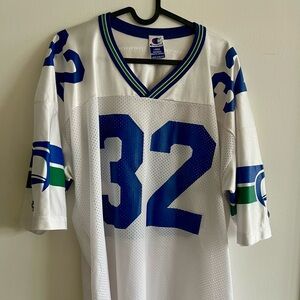 Seattle Seahawks Vintage Ricky Watters #32 Champion Jersey Mens Large